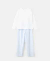 Mango Women's Two-Piece Cotton Striped Pyjamas