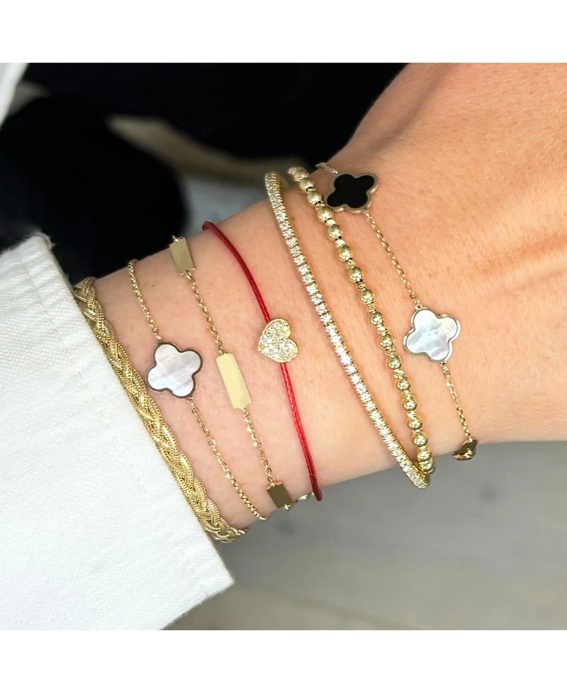 The Lovery Gold Bar Chain Bracelet 14K Gold