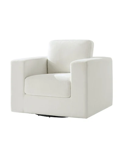 Hulala Home Landon Slipcovered Swivel Rocker Chair