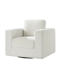 Hulala Home Landon Slipcovered Swivel Rocker Chair