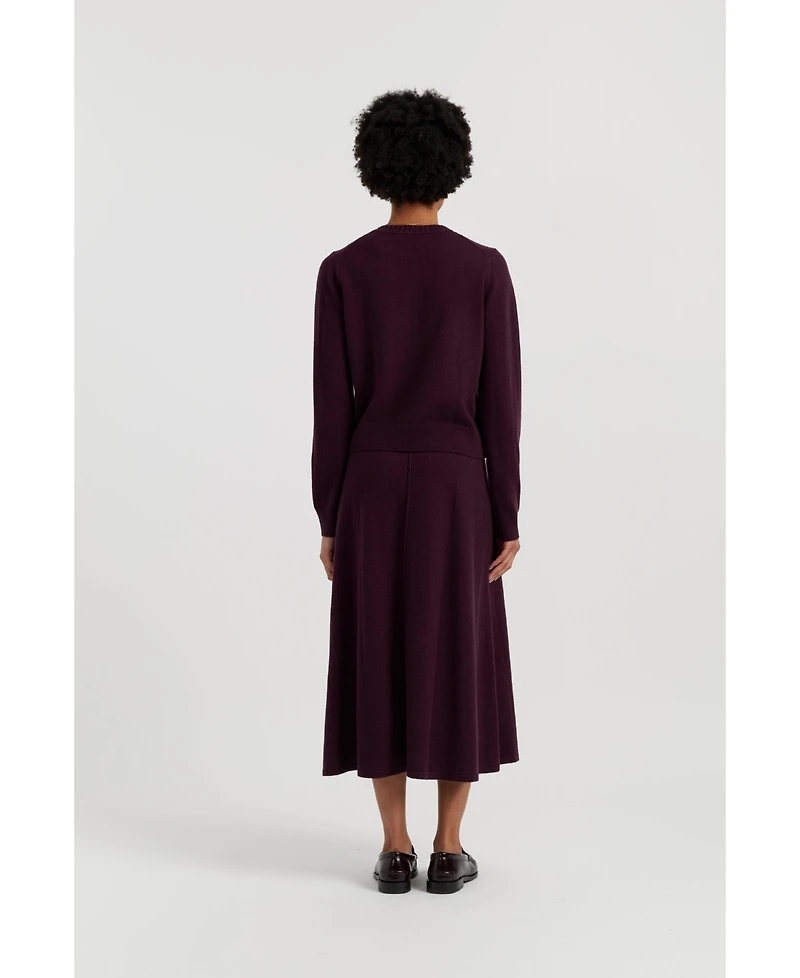 Chinti & Parker Women's Wool Cashmere Midi Skirt