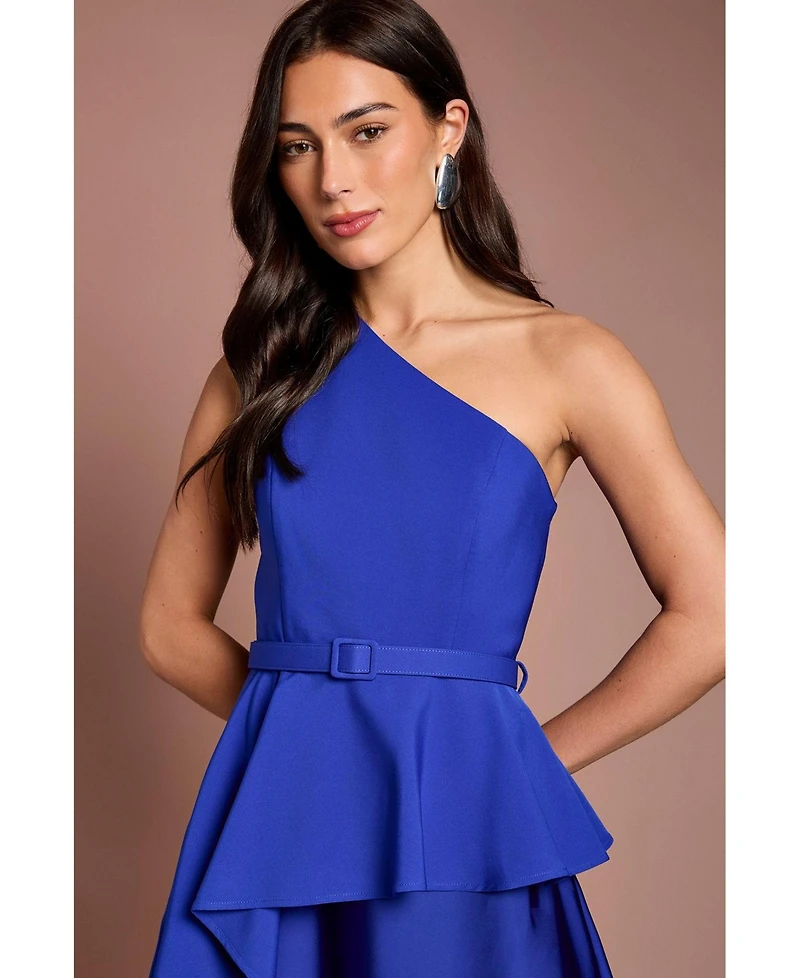 Coast Women's Asymmetric One-Shoulder Satin Maxi Dress