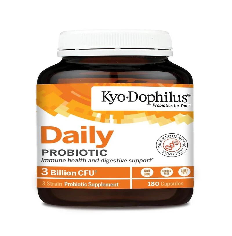 Kyolic Kyo-Dophilus Daily Probiotic, Immune health and digestive support, 180 Capsules