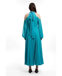 Karen Millen Women's Cold Shoulder Maxi Dress