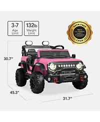Best Choice Products Kids 24V 2-Seater Electric Ride-On Car Truck Parent Control, Bluetooth, Led Lights
