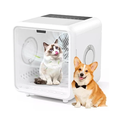 Gouun Smart Pet Dryer Box 58L Quiet Cat and Dog Dryer with App Control Low Noise Grooming