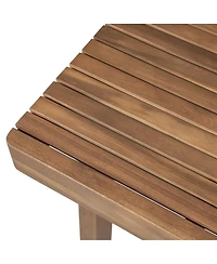 Asagikoiai 7-Piece Outdoor Patio Dining Set with Acacia Wood Table and Dining Chairs