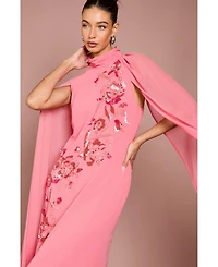 Coast Women's Floral Cape Maxi Dress