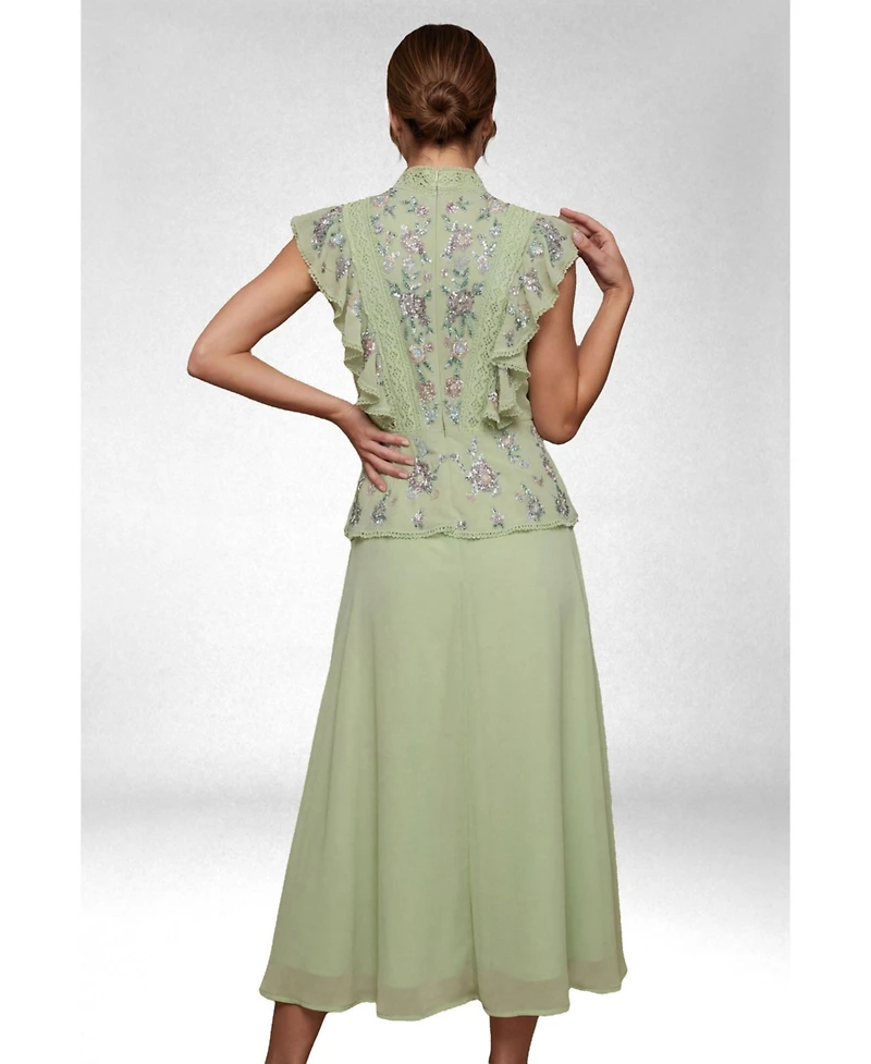 Coast Women's Embellished Frill Midi Dress