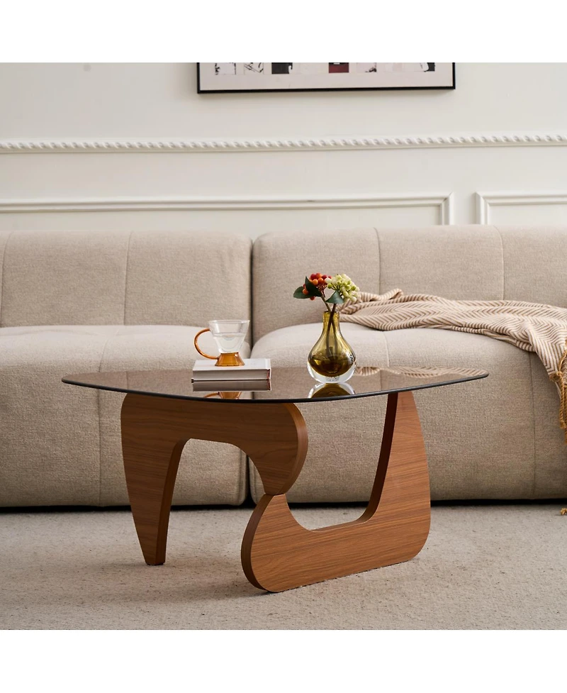 Streamdale Furniture Mid-Century Modern Wood Farmhouse Coffee Table