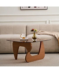 Streamdale Furniture Mid-Century Modern Wood Farmhouse Coffee Table