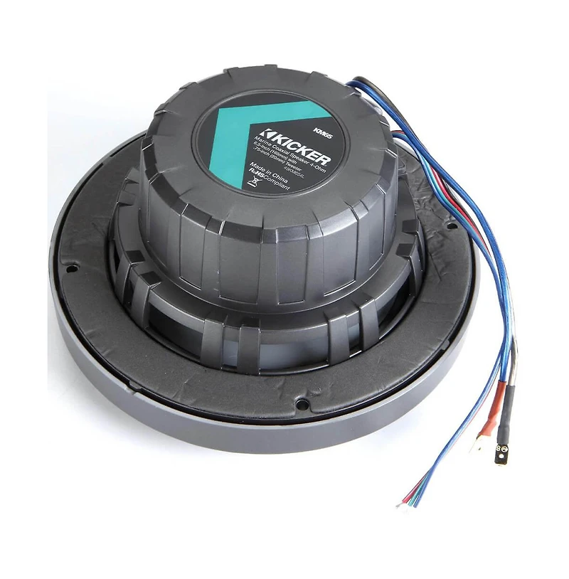 KIcker 2-Way Marine Speakers Led Lighting Weather-Resistant Audio System - 45KM654L