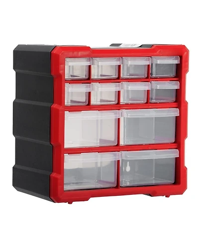 Xdovet Small Parts Organizer 12 Drawers Tool Box Hardware Storage