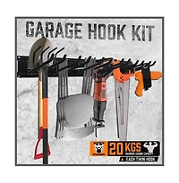 Xdovet Heavy Duty Garage Rack 4 Rails 9 Hooks