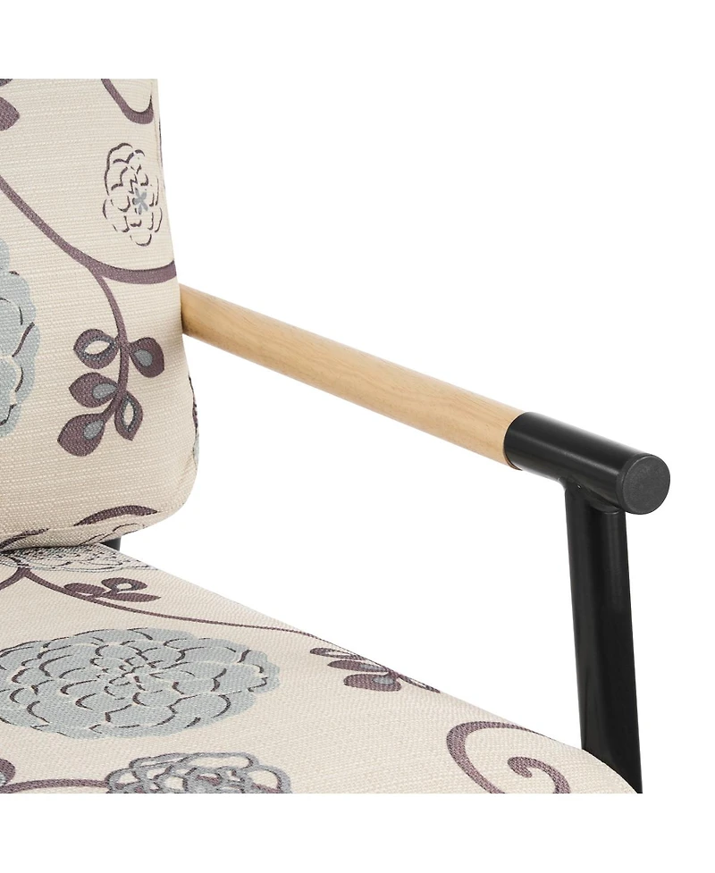Streamdale Furniture Modern Accent Chair with Plush Cushions and Wooden Armrests