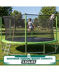 Zeny Upgraded Classic Trampoline with Balance Bar