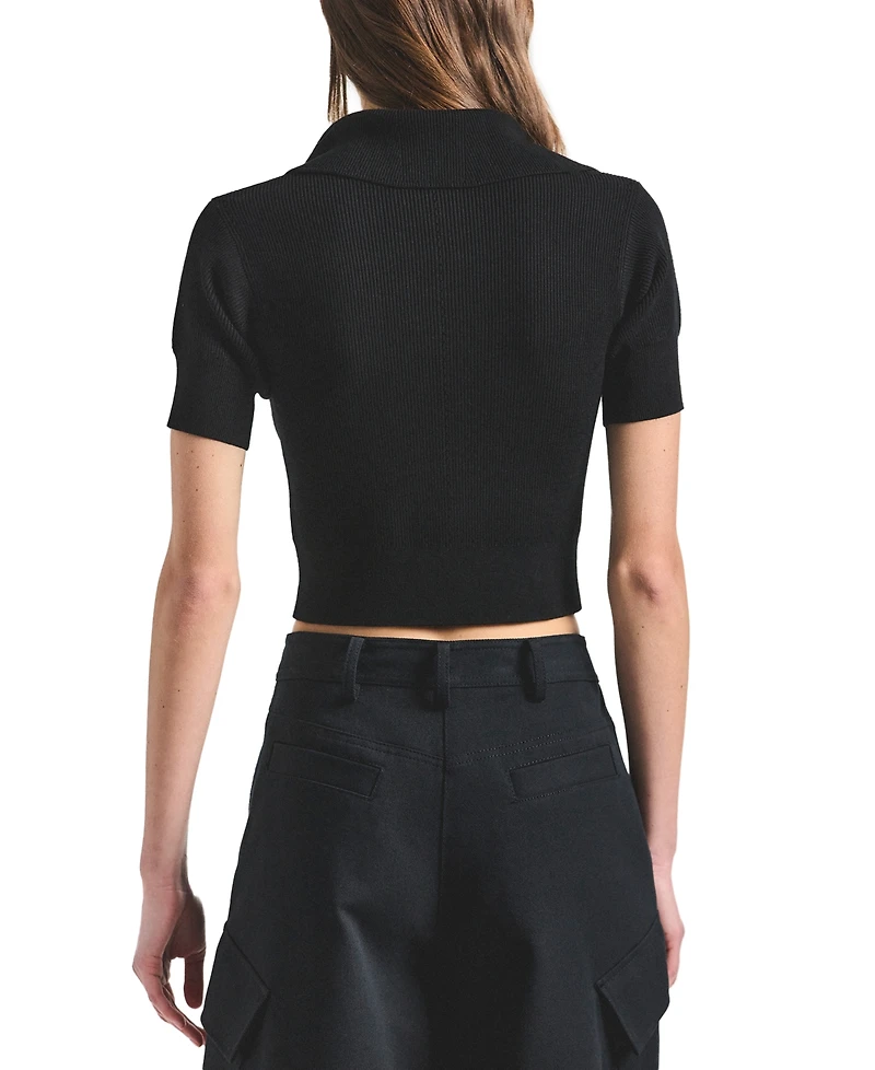 Derek Lam 10 Crosby Women's Antonella Polo Collar Top
