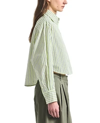Derek Lam 10 Crosby Women's Evelina Shadow Yarn-Dyed Stripe Boxy Shirt