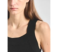 Derek Lam 10 Crosby Women's Dakota Scoop Neck Sweater Knit Tank Top