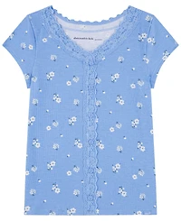 abercrombie kids Girls' 5-16 Lace-Trim Button-Front Top