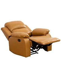Tribesigns 6-Seater Recliner Sofa Set, Leather Sofa with Storage Console, Cup Holders, Semi-pu/Pvc Upholstery