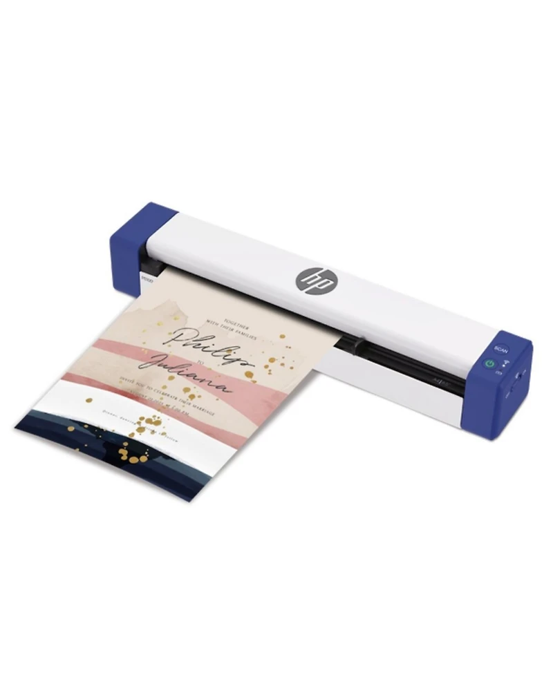 Hp PS100W Portable Wireless Document Scanner Compact Simplex Usb Wi-Fi Rechargeable for Pc