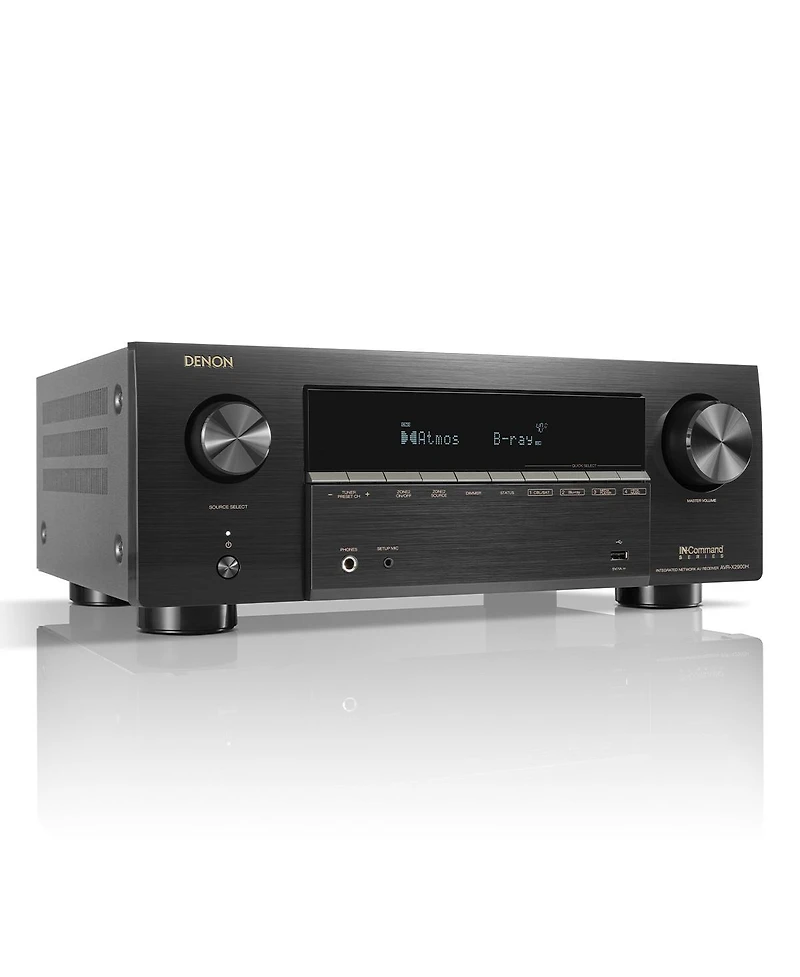 Denon Avr-X2900H 7.2 Ch 95W 8K Av Receiver Powered by Heos with Dolby Atmos