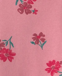 Carter's Toddler Girls' 2T-5T Floral French Terry Long-Sleeve Top and Jumper Dress, 2-Piece Set