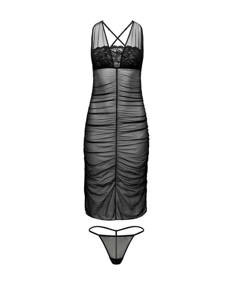 Adore Me Women's Eave Slip and G-String Set Lingerie