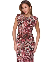 Vince Camuto Women's Boat Neck Bodycon Midi Dress