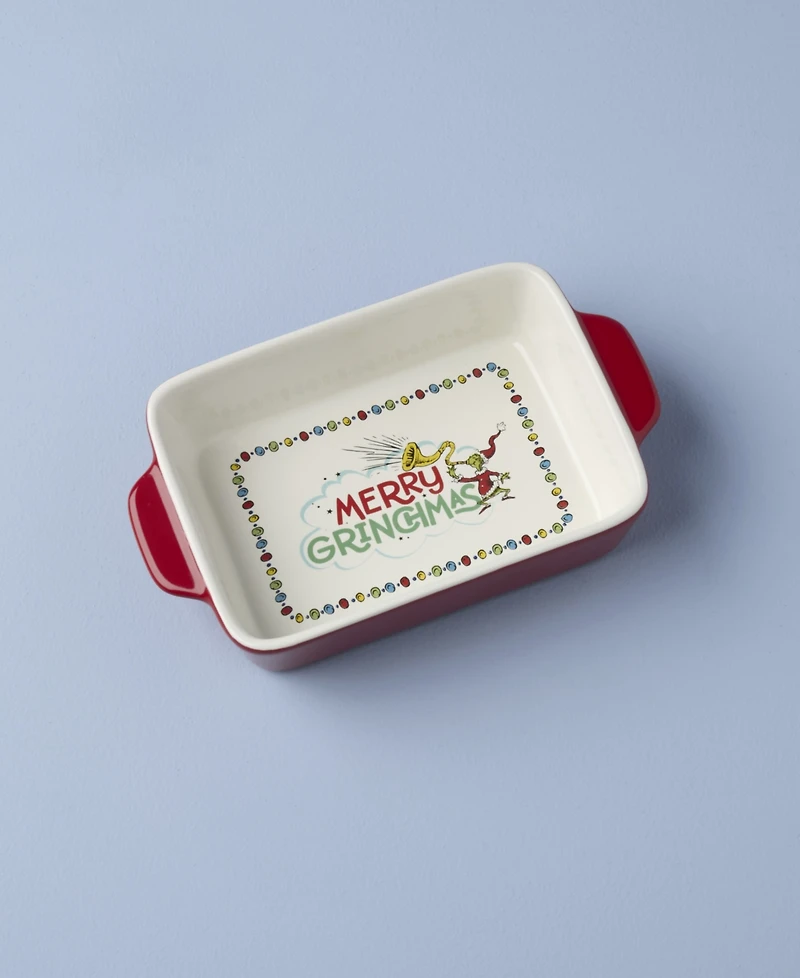Lenox Merry Grinchmas Mini Rectangular Baking Dish
