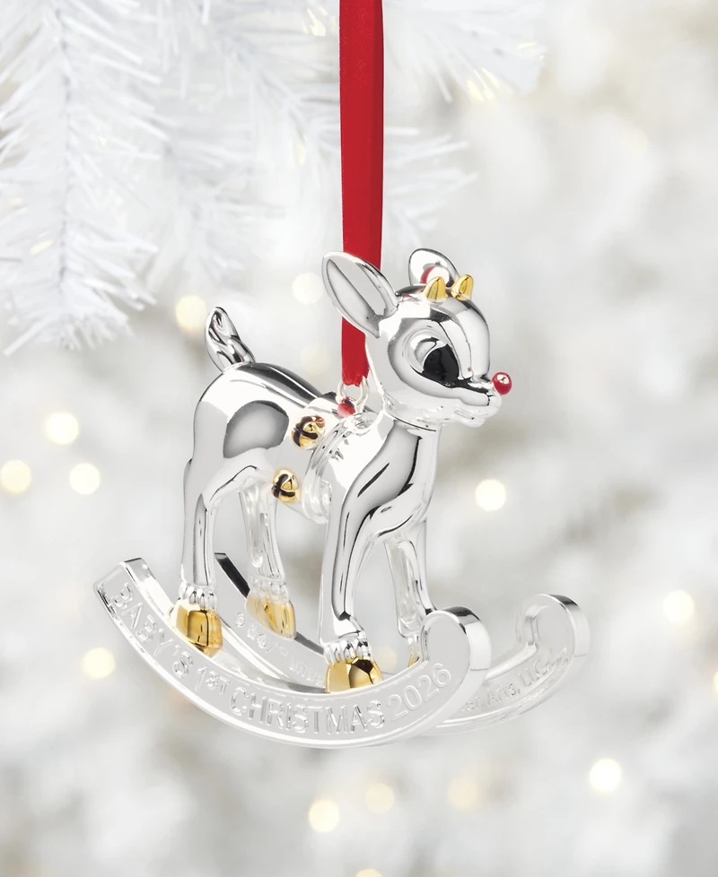 Lenox 2026 Baby's 1st Christmas Rudolph Ornament