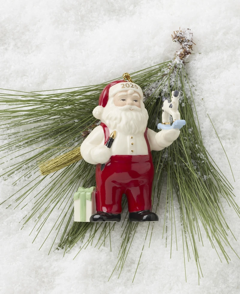 Lenox 2026 Santa Working in His Workshop Ornament