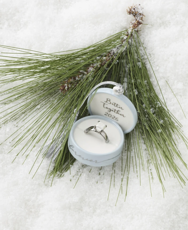 Lenox 2026 Together Forever Ring Box Ornament