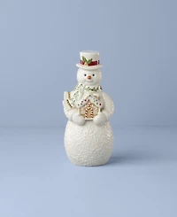 Lenox Snowman with Gingerbread House Figurine