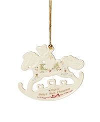 Lenox 2026 Baby's 1st Christmas Rocking Horse Ornament