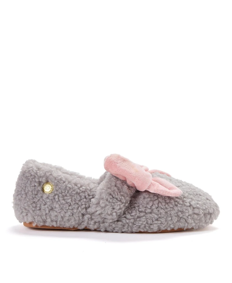 Dearfoams Women's Maryanne Luxe Teddy Maryjane