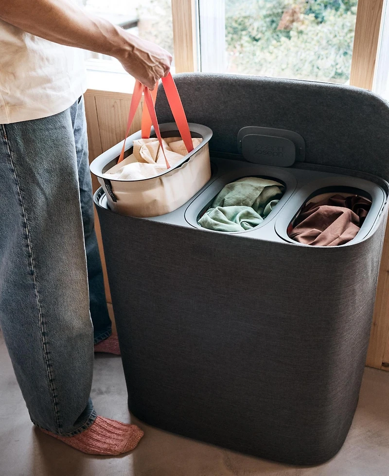 Joseph Tota Trio 90-Liter Easy-Empty Laundry Separation Basket