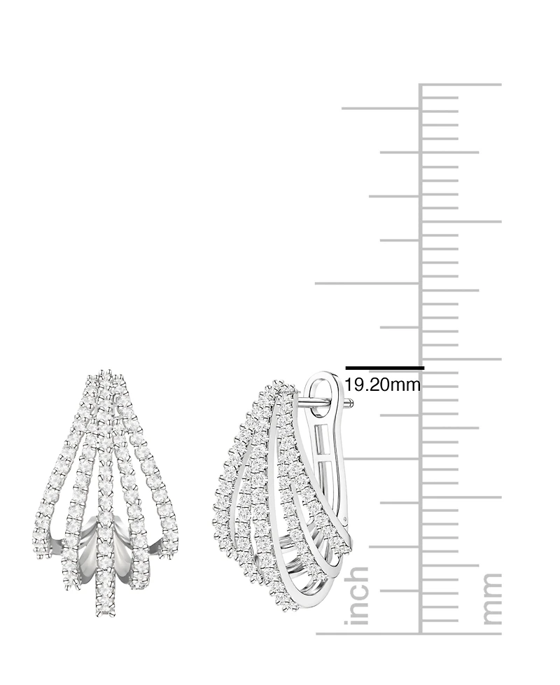 Macy's Diamond Earrings (3/4 ct. t.w.) in Sterling Silver