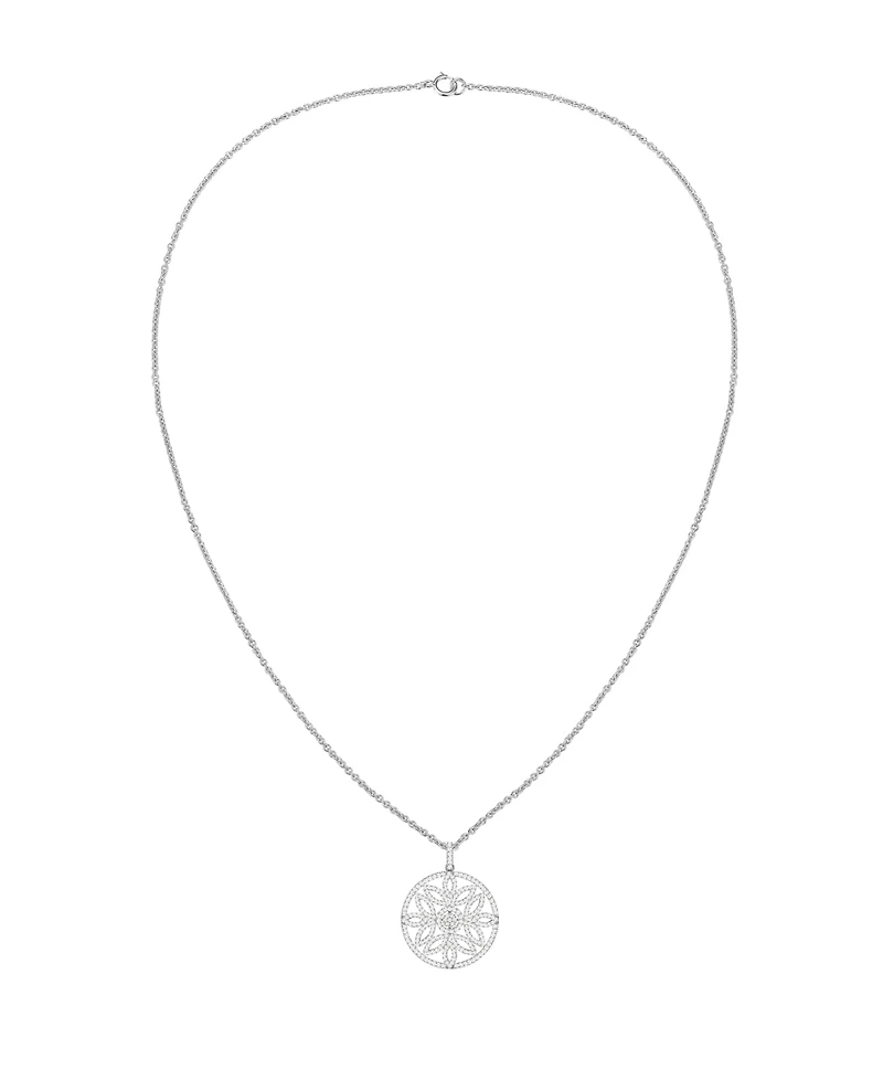 Macy's Diamond Pendant Necklace (1 ct. t.w.) in Sterling Silver