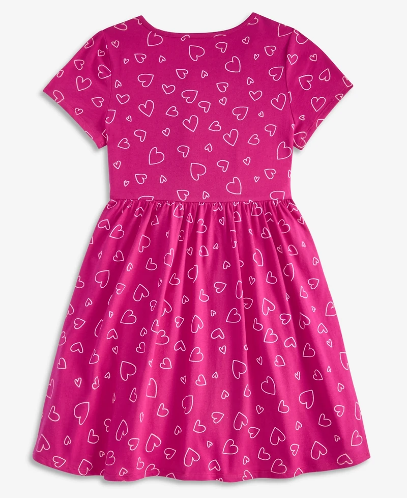 Epic Threads Girls' Xs-xl Heart Toss Printed Cotton Dress, Macy's Exclusive