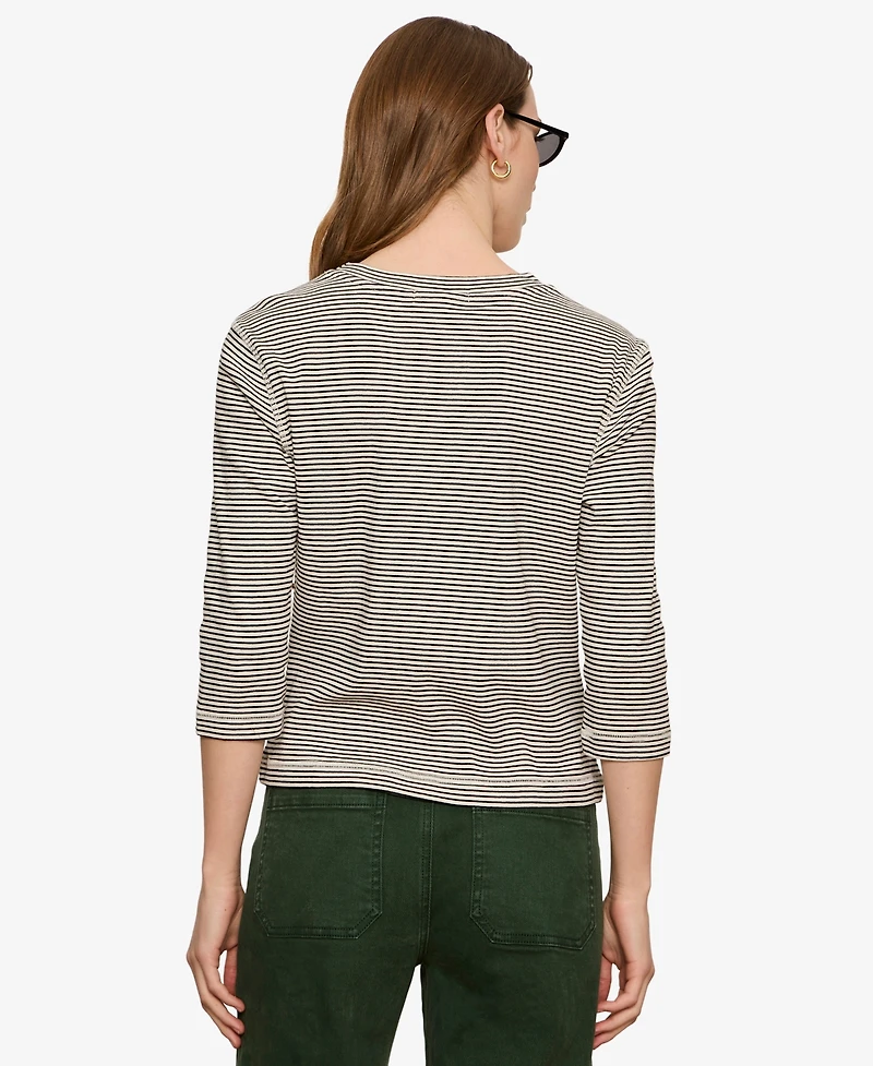 Sanctuary Women's 3/4-Length Sleeve Crewneck T-Shirt