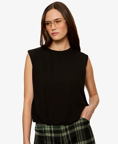 Sanctuary Women's Quinn Boatneck Bubble Top