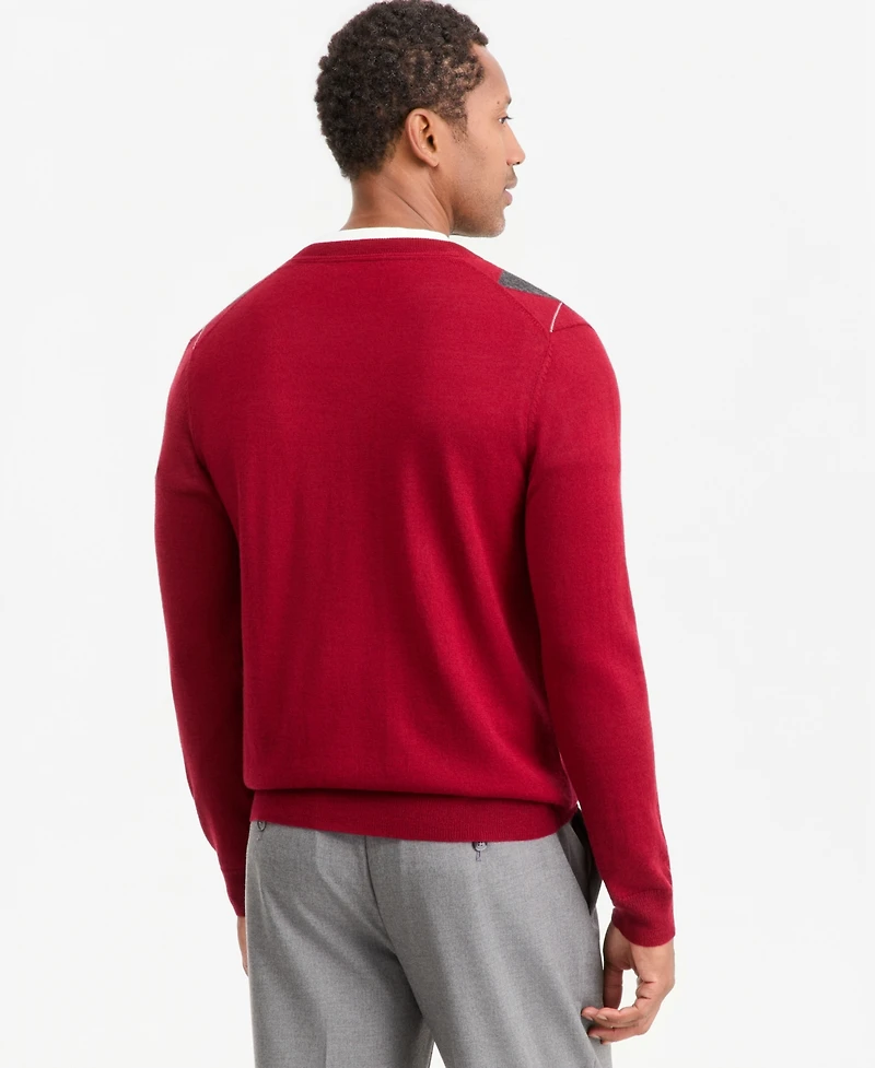 Club Room Men's Argyle V-Neck Sweater, Macy's Exclusive