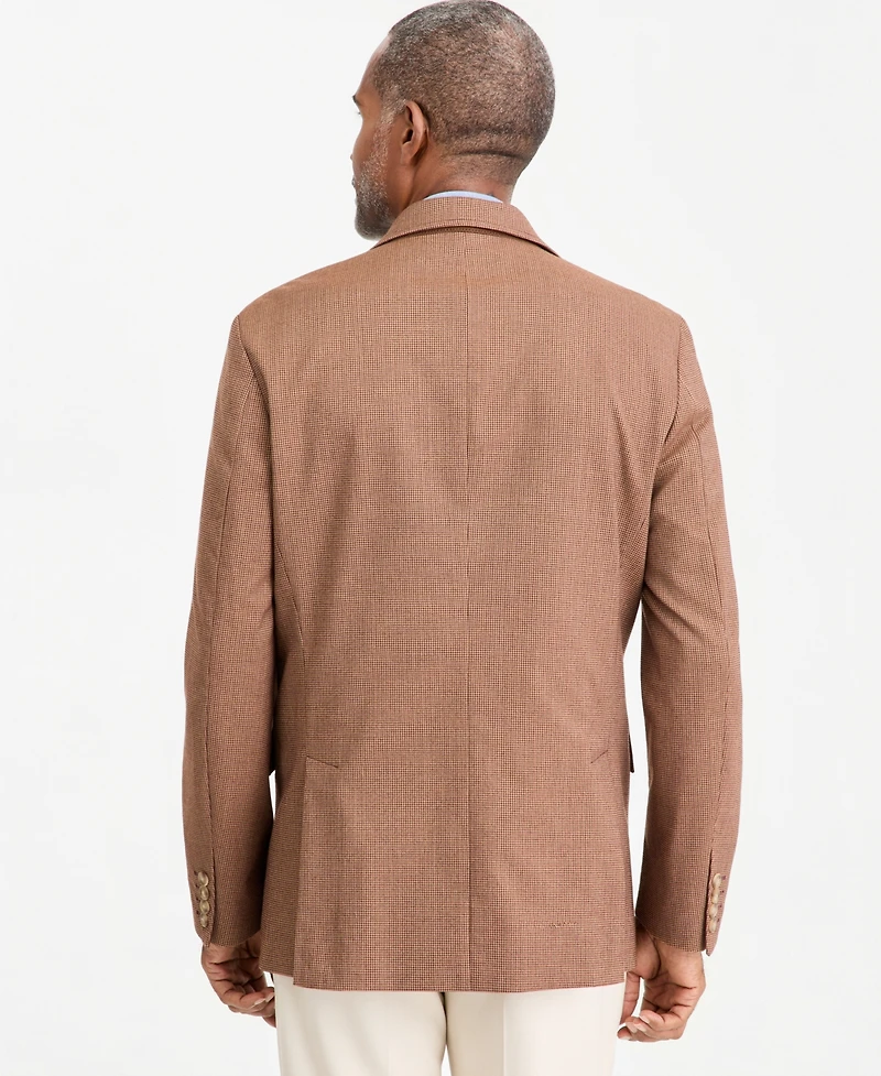 Club Room Men's Regular-Fit Houndstooth Notch-Lapel Blazer, Macy's Exclusive