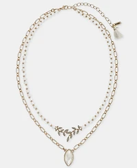 Lonna & Lilly Stone & Bead Layered Pendant Necklace, 16" + 3" extender
