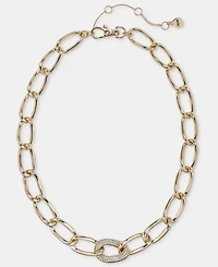 Dkny Pave Large Link Collar Necklace, 16" + 3" extender