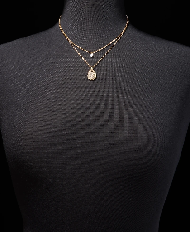Dkny Layered Pendant Necklace, 16" + 3" extender