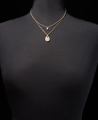Dkny Layered Pendant Necklace, 16" + 3" extender