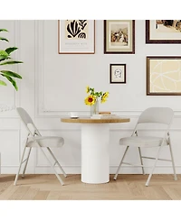 homfan Set of Folding Chairs with Padded Seat